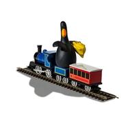 Corgi Diecast Train Toy - CC80602 Wallace & Gromit - The Wrong Pants - Feathers Mcgraw & Locomotive, Regalos de Tren para Hombres, Mujeres y niños, Modelos de Trenes fundidos a presión