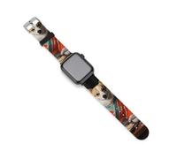 Corgi Dog - Correas de silicona de repuesto para reloj de comida japonesa, compatibles con Apple Watch, 42mm/44mm, Acero inoxidable, Amatista
