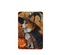 Corgi Dog Dressed As A Witch - Ambientadores para coche, 4 unidades, tarjetas perfumadas colgantes, tarjetas perfumadas para coche, tabletas de aromaterapia
