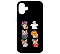 Corgi Dog Halloween Spooky Ghost Horror Corgi Dog Halloween Carcasa para iPhone 16 Plus
