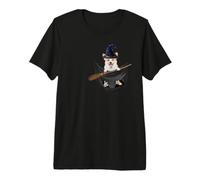Corgi Dog In The Pocket Witch Hat Halloween Camiseta Premium