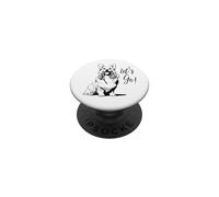Corgi Dog Let's Go! Diseño - Happy Corgi Dog Design PopSockets PopGrip Adhesivo