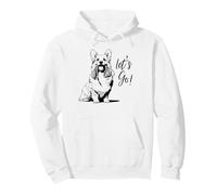 Corgi Dog Let's Go! Diseño - Happy Corgi Dog Design Sudadera con Capucha