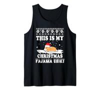 Corgi Dog This Is My Christmas Pajama Ugly Sweater Xmas Camiseta sin Mangas
