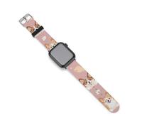 Corgi Dogs - Correas de repuesto de silicona para reloj Apple Watch, 38mm/40mm, Acero inoxidable, Amatista
