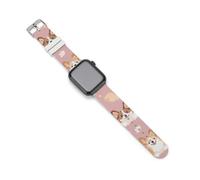 Corgi Dogs - Correas de repuesto de silicona para reloj Apple Watch, 38mm/40mm, Acero inoxidable, Amatista