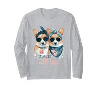 Corgi Dogs Sweet Will Bite Savage, descarado y Lindo Humor Manga Larga