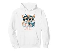 Corgi Dogs Sweet Will Bite Savage, descarado y Lindo Humor Sudadera con Capucha
