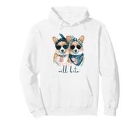 Corgi Dogs Sweet Will Bite Savage, descarado y Lindo Humor Sudadera con Capucha