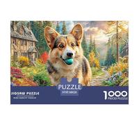 Corgi en el Treadmill Juego De Puzzle Familiar Una Obra De Arte para Montar En Familia Fascina A Hombres Y Mujeres por Igual (A Partir De 14 Años) 38x26cm/1000pcs