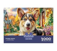 Corgi en la Playa Juego De Puzzle Familiar Una Obra De Arte para Montar En Familia Fascina A Hombres Y Mujeres por Igual (A Partir De 14 Años) 52x38cm/1000pcs
