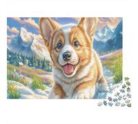 Corgi galés 1000 Pieza Stock De Cartas Premium Rompecabezas Conjunto para Adultos Desafío Juego Educativo Presente Divertido Paquete De Valor 70x50cm/1000pcs