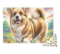 Corgi galés 1000 Piezas Cartón Extra Grueso Rompecabezas Premium Amantes De La Familia Entrenamiento Cerebral Decoración De Paredes Paquete De Valor 38x26cm/1000pcs