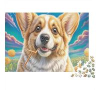 Corgi galés 1000 Piezas Papel Ecológico Paquete De Rompecabezas para Adultos Y Niños De 12 Años Juego De Familia Decoración De Paredes Paquete De Valor 70x50cm/1000pcs
