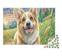 Corgi galés Puzzle 1000 Piezas - Rompecabezas, Regalo, Juego Familiar, Decoración del Hogar, Adultos 52x38cm/1000pcs