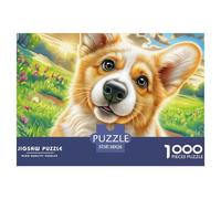 Corgi galés Puzzle para Adultos Desafío Multicolor De Alta Complejidad - El Regalo Navideño Ideal para Un Público Amplio: Mujeres, Hombres, Adultos Y Niños 14+ 38x26cm/1000pcs