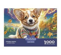Corgi galés Puzzle para Adultos Obra De Arte Desafiante para Los Sentidos - El Regalo Navideño Que Conquista A Mujeres, Hombres, Adultos Y Niños (Edad Recomendada: 14+) 70x50cm/1000pcs