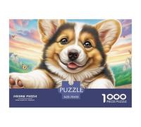 Corgi galés Puzzle para Adultos Obra De Arte Desafiante para Los Sentidos - El Regalo Navideño Que Conquista A Mujeres, Hombres, Adultos Y Niños (Edad Recomendada: 14+) 70x50cm/1000pcs