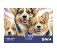 Corgi galés Puzzle para Adultos Rompecabezas Imposible, Multicolor Y Único - El Regalo Original para Una Navidad Inolvidable, Recomendado Desde 14 Años 52x38cm/1000pcs