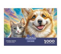 Corgi galés Rompecabezas para Adultos Un Desafío De Alta Definición para La Mente Excelencia para El Público Adulto (A Partir De 14 Años) 52x38cm/1000pcs