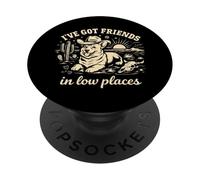 Corgi “I've Got Friends in Low Places” Cute Dog PopSockets PopGrip Adhesivo