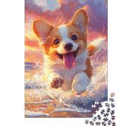 Corgi Jigsaw Puzzles Puzzle for Adults Kids. 1000 Pieces Whimsical Challenge Toy Educational Games Home Decoration for Adults& Kids Age 14 Years Up 1000pcs (75x50cm)
