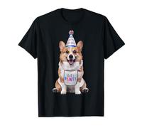 Corgi Let's Pawty - Fiesta de cumpleaños para Amantes de los Perros Camiseta