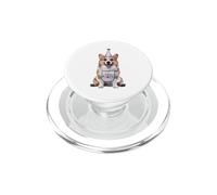 Corgi Let's Pawty - Fiesta de cumpleaños para Amantes de los Perros PopSockets PopGrip para MagSafe