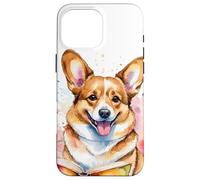 Corgi Leyendo Libro Perro Gracioso Animal Diseño Estampada Carcasa para iPhone 16 Pro MAX
