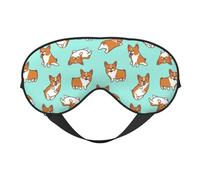 Corgi lindo perro, Cubreojos completos Antifaz bloqueador de luz Antifaz para dormir Antifaz suave con los ojos vendados Noche