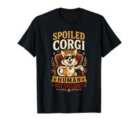 Corgi Mimado - Humano No Incluido Colección Diseño Camiseta gráfica económica, Hombre, Negro, M