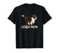 Corgi Mom Cute Welsh Cárdigan Puppy Running Camiseta