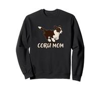 Corgi Mom Cute Welsh Cárdigan Puppy Running Sudadera