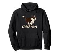 Corgi Mom Cute Welsh Cárdigan Puppy Running Sudadera con Capucha