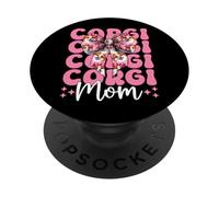 Corgi Mom Mama Pembroke Welsh Corgi Dog Día de la Madre PopSockets PopGrip Adhesivo