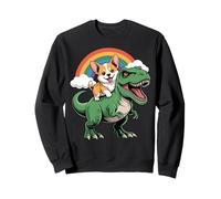 Corgi Montando T-Rex Sudadera