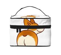 Corgi Perro Gracioso Trasero, Bolsa de Maquillaje Bolsa de cosméticos Bolsa de artículos de tocador de Viaje portátil Estuche para lápices Bolsa de artículos de tocador