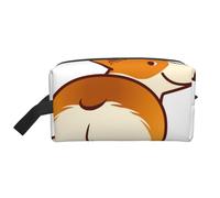 Corgi Perro Gracioso Trasero, Bolsa de Maquillaje Bolsa de cosméticos Bolsa de artículos de tocador de Viaje portátil Organizador de Bolsa de Maquillaje