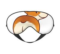 Corgi Perro Gracioso Trasero, Cubreojos completos Antifaz bloqueador de luz Antifaz para dormir Antifaz suave con los ojos vendados Noche
