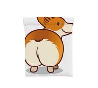 Corgi Perro Gracioso Trasero, Squeeze Top Wallet Bolsa de Almacenamiento para Mujer Monedero pequeño Bolsa de Cambio