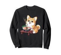 Corgi Perro Sushi Japonés Kawaii Sushi Perro Amante Cachorro Sudadera