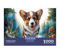 Corgi Rompecabezas Premium De 1000 Piezas Cartón, Antistrés Flor Silvestre del bosques Entretenimiento Familiar, Regalo Ideal para Unión Familiar Y Tiempo Libre 38x26cm/1000pcs