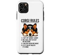 Corgi Rules - Divertido dueño de Perro, Amante de Las Mascotas, Lindo Amor de Cachorro galés Carcasa para iPhone 11 Pro MAX