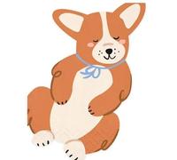 Corgi - Servilletas de papel con temática de perro, 12 unidades, para cumpleaños infantiles y celebraciones de mascotas, 11 x 15 cm