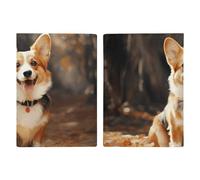 Corgi - Soporte para pasaporte de perro, funda protectora para tarjetas de identificación con ranura para pasaportes, cartera de viaje, funda para documentos para mujeres y hombres