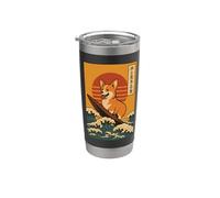 Corgi Surf Japonés Vaso térmico de acero inoxidable de doble pared