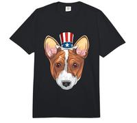 Corgi Uncle Sam 4 de Julio USA Dog Puppy Comfort Colors Adult Heavyweight T-Shirt