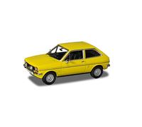 Corgi Vehículos modelo fundido a presión VA12513 Ford Fiesta MkI 1.3 Ghia, amarillo señal, regalos de recuerdo para hombres y mujeres del Reino Unido - Modelos pequeños de coche de juguete fundido a