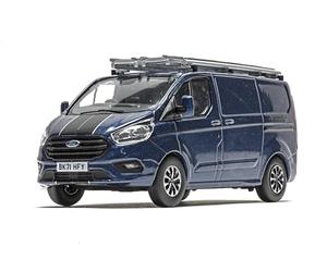 Corgi VA15104 Ford Transit Custom Sport, Coche tragamonedas Azul Cromado
