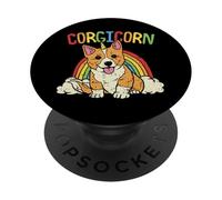 Corgicorn Unicorn Corgi - Perro de Peluche PopSockets PopGrip Adhesivo
